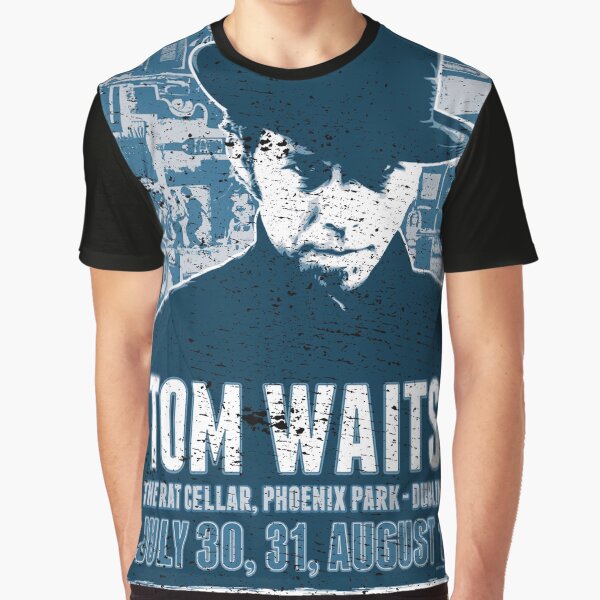 Waits Live (distressed design) Graphic T-Shirt
