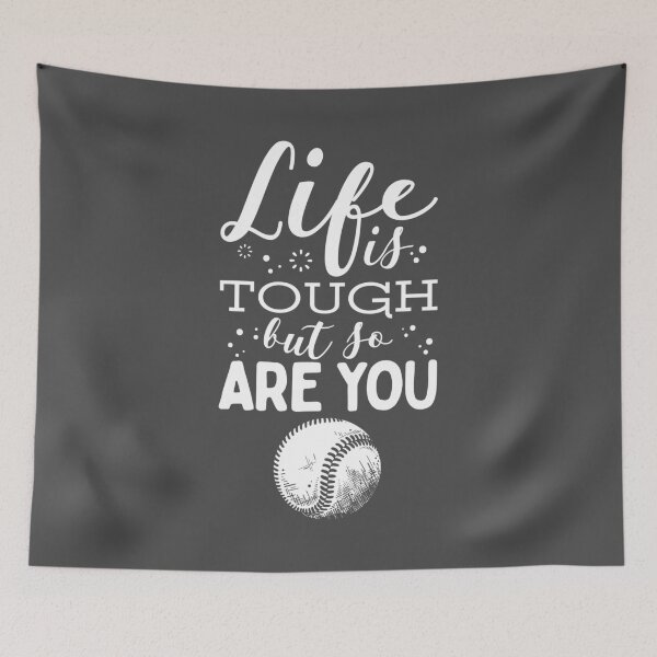 Item preview, Love Baseball Player Coach Sayings Life Is Tough But So Are You Gift designed and sold by Maljonic.