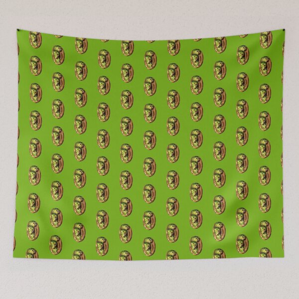 Item preview, Green Striped Parakeets in Tree Hole designed and sold by carolyn-schweda.