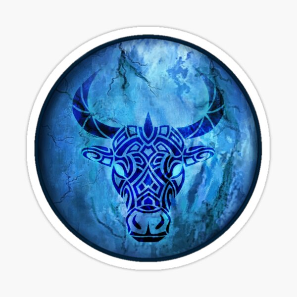 Ancient Celtic Bull Symbol Sticker