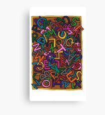 Alphabet Canvas Print
