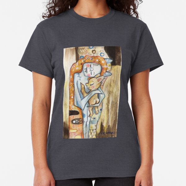Bat Mother and Child after Klimt Classic T-Shirt