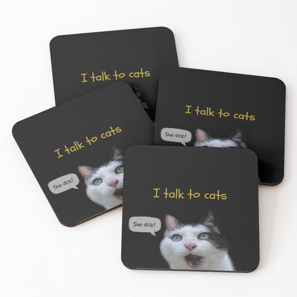 Item preview, I Talk to Cats designed and sold by Ladymoose.