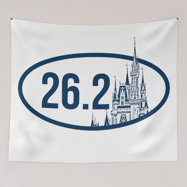 Item preview, 26.2 Magic Castle Sticker Blue designed and sold by FandomTrading.