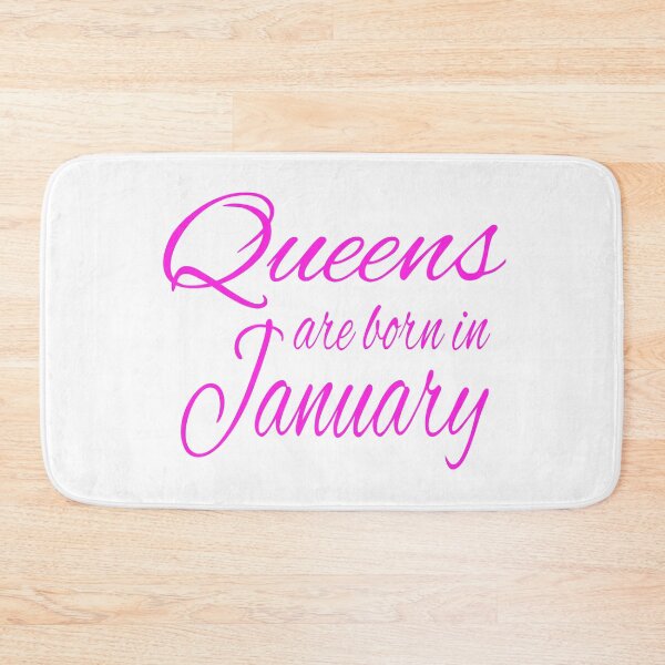 Item preview, Queens Are Born In January - Birthday design designed and sold by RedmonsDesigns.