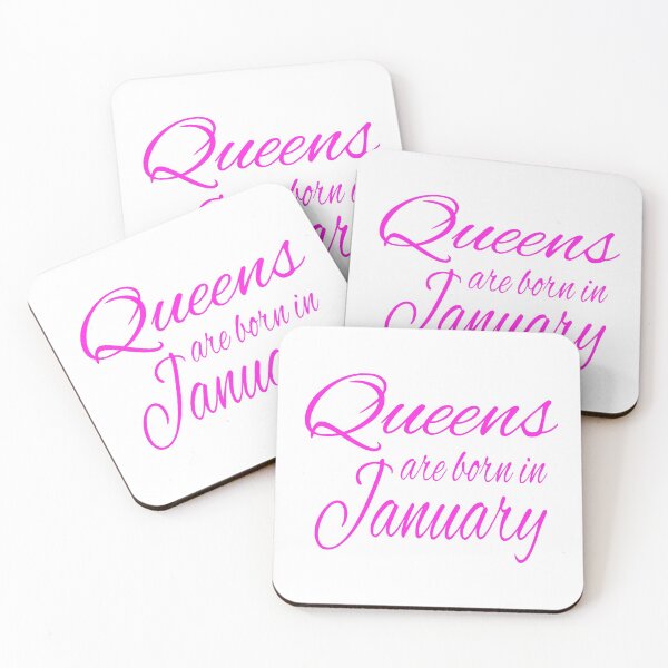Item preview, Queens Are Born In January - Birthday design designed and sold by RedmonsDesigns.