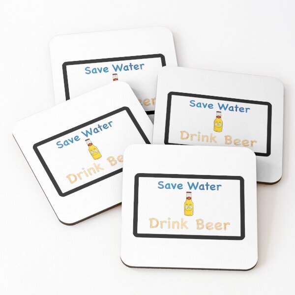 Item preview, Save Water, Drink Beer, Be Happy Sticker designed and sold by Mountainman420.
