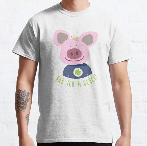 Pig luck lucky charm shamrock Classic T-Shirt