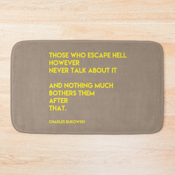Item preview, Those who escape hell Print - bright yellow designed and sold by Skippingbird.