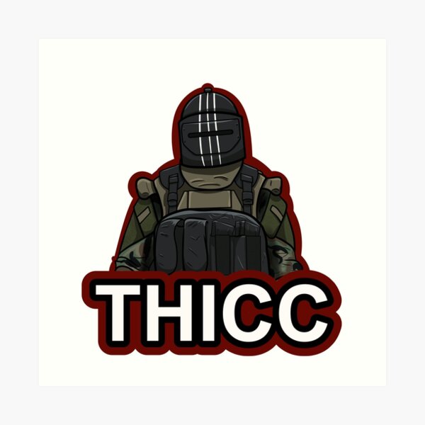 "THICC" Graphic Logo Art Print