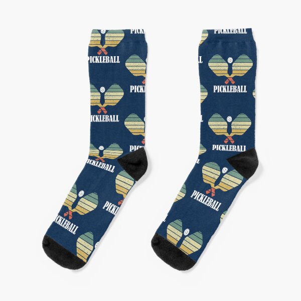 Pickleball Vintage Distressed Retro Player Socks