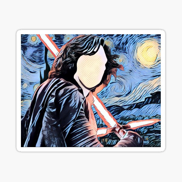 Kylo Starry Night Comic Book Sticker