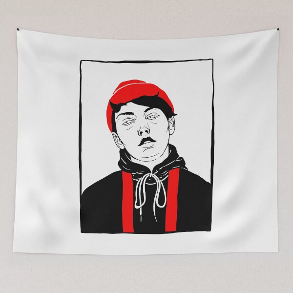 Item preview, BABY JEY, NVSCVR, Chilean ragpick portrait illustration, unique design designed and sold by inker20.