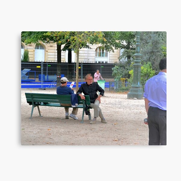 Watching the Pitch Metal Print