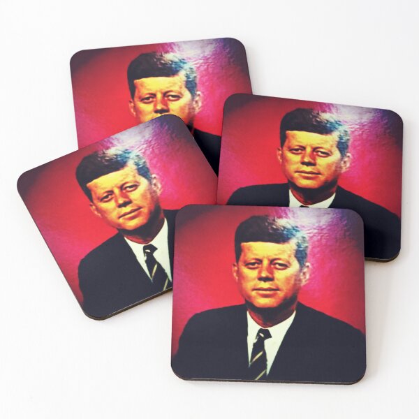 Item preview, JFK in Red and Black, Iconic, Kennedy designed and sold by Vintaged.