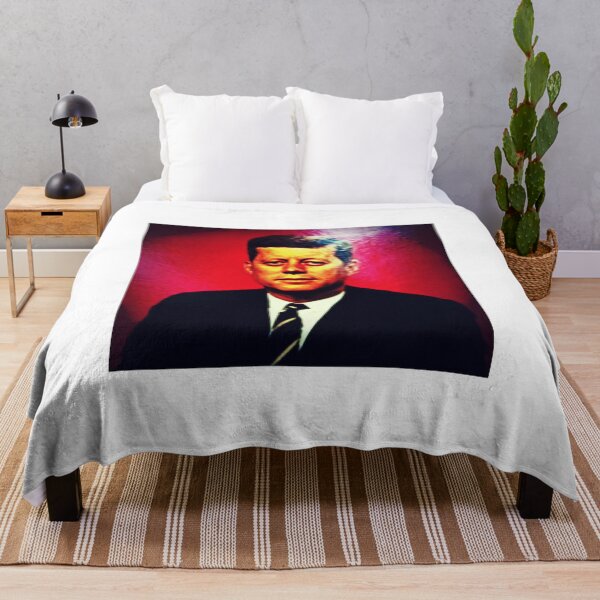 Item preview, JFK in Red and Black, Iconic, Kennedy designed and sold by Vintaged.