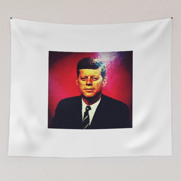 Item preview, JFK in Red and Black, Iconic, Kennedy designed and sold by Vintaged.