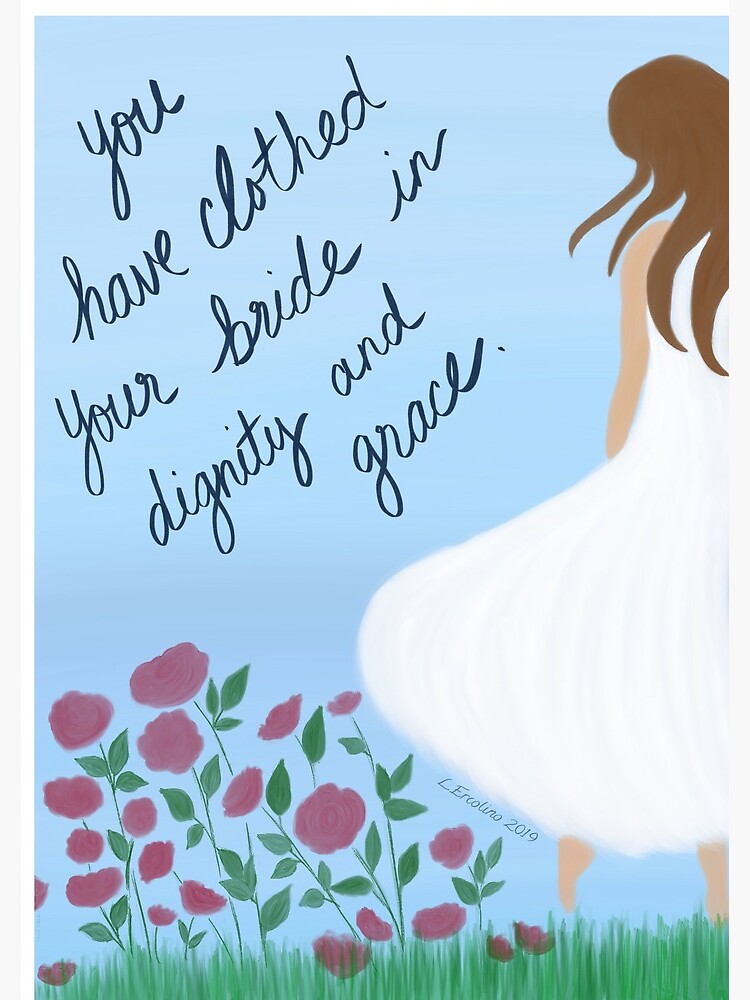 Scripture Art, clothed in dignity and grace by YouAreMadeNew