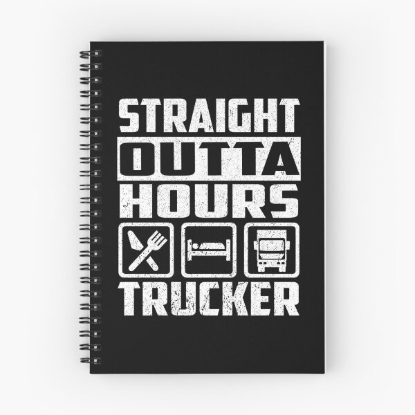 Item preview, Straight Outta Hours Trucker designed and sold by BiagioDeFranco.