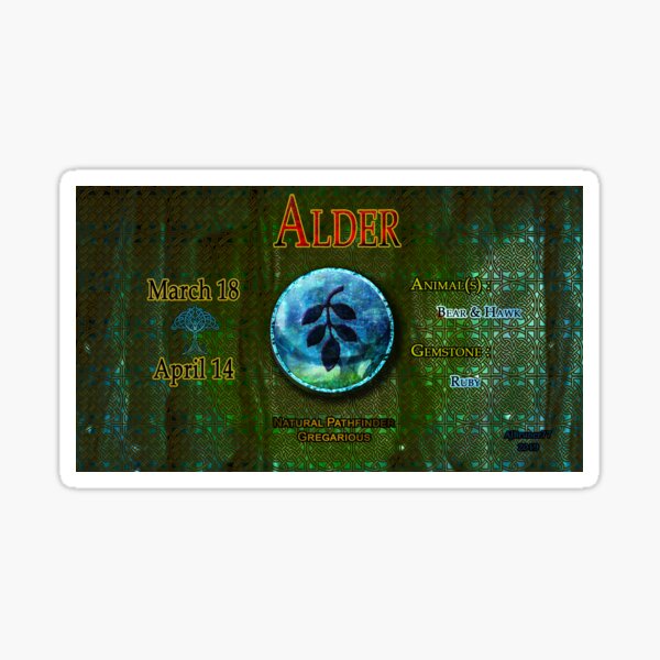 Zo-Disc Alder with background v1 Sticker