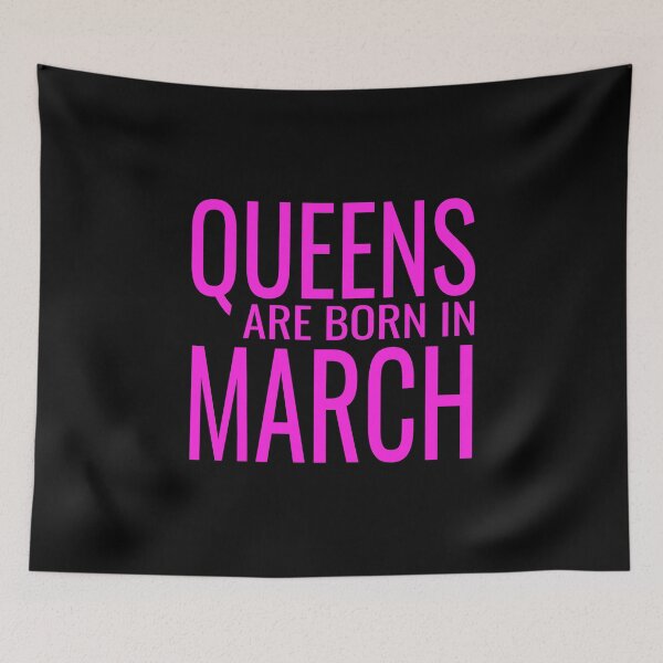 Item preview, Queens Are Born In March - Birthday graphic designed and sold by RedmonsDesigns.