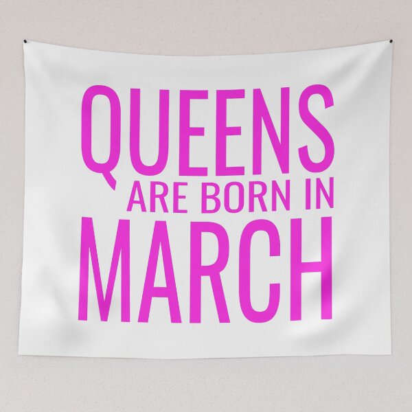 Item preview, Queens Are Born In March - Birthday graphic designed and sold by RedmonsDesigns.