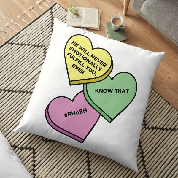 Andy Cohen Hearts Pillow