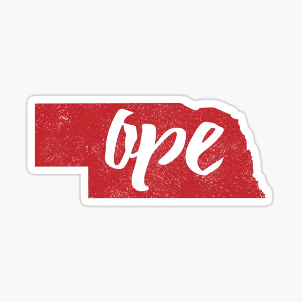 Ope Nebraska Midwest Humor Sticker