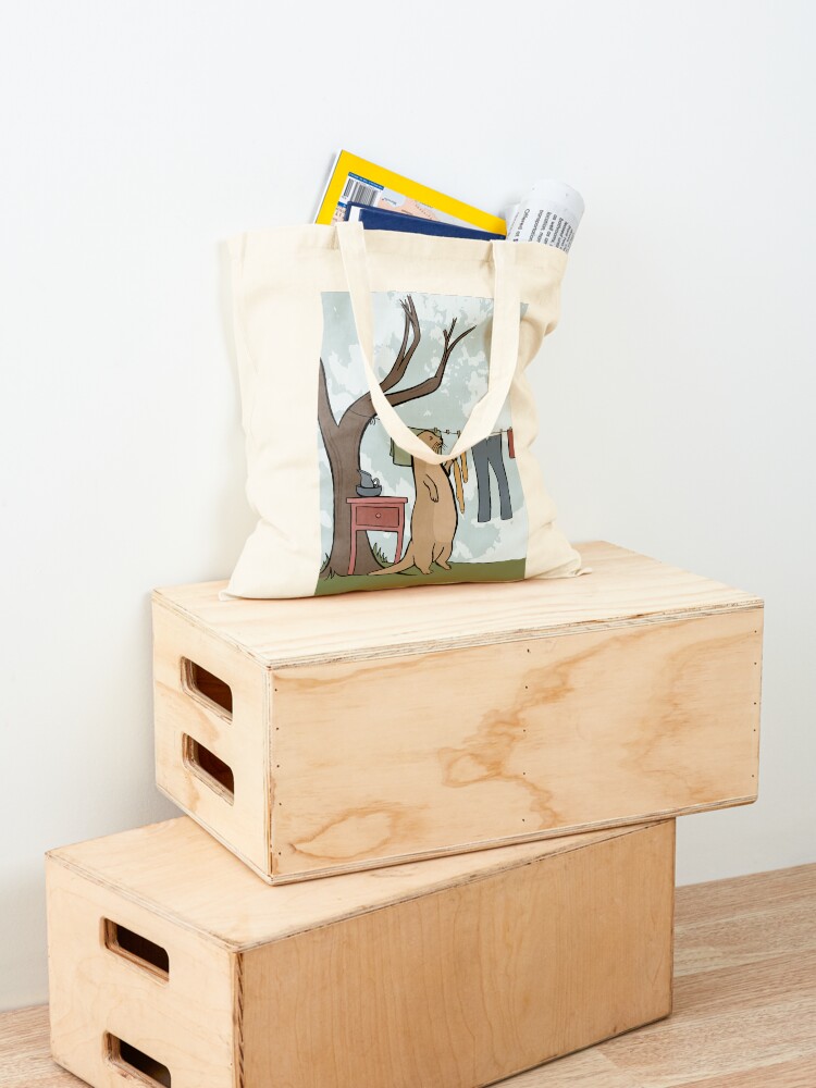 Alternate view of Otter is Doing a Little Laundry on a Sunny Day Tote Bag