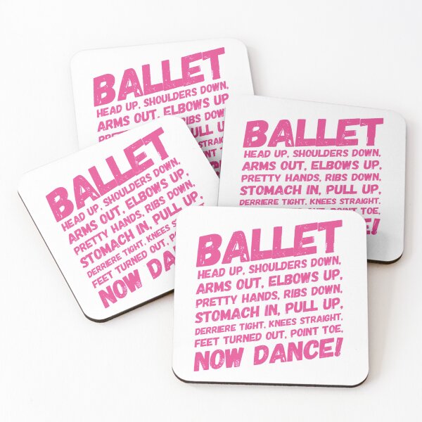Item preview, Ballet head up, shoulders down, pull up, now Dance! designed and sold by SocialWest.