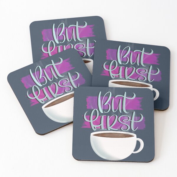Item preview, But First, Coffee designed and sold by kandraletters.