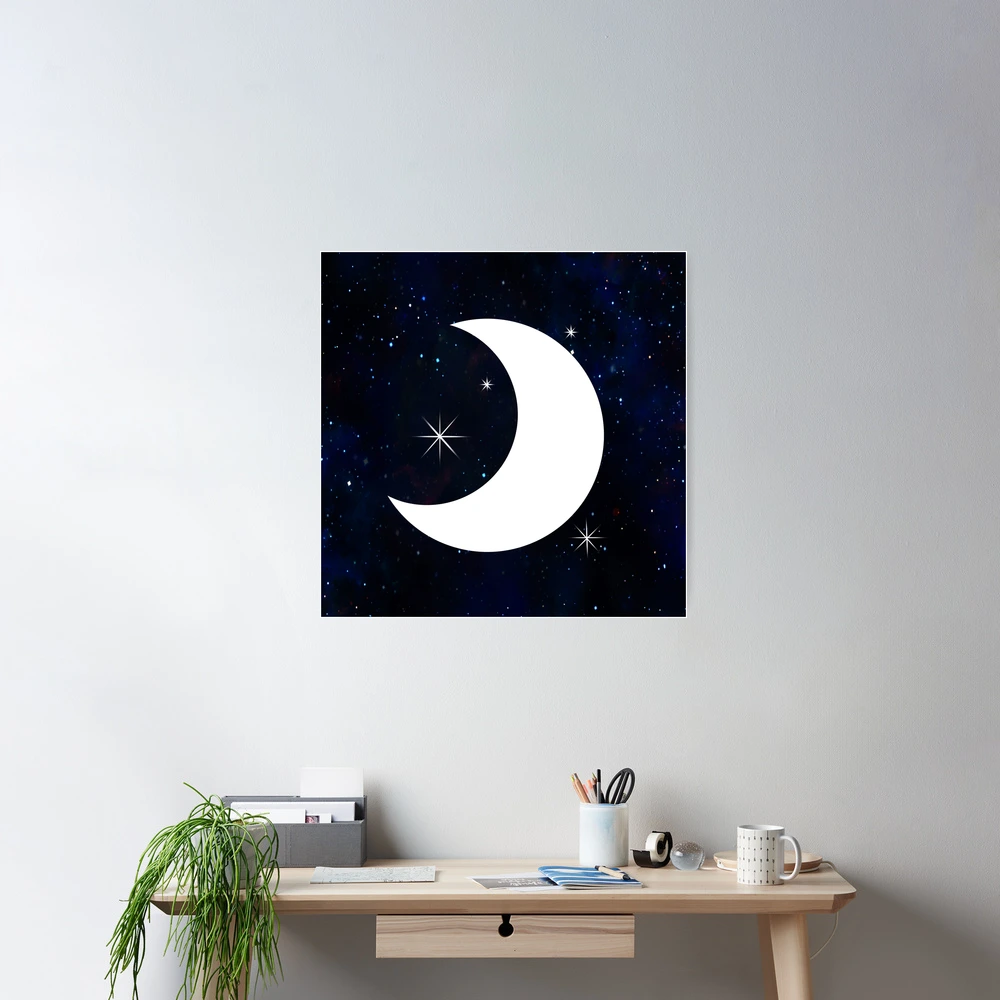 Crescent Moon with Stars