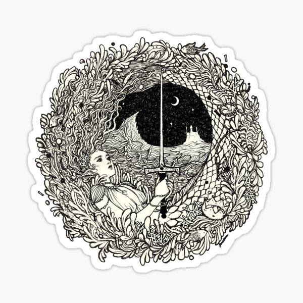 Item preview, The Mermaid and The Sword designed and sold by Janaina Medeiros.