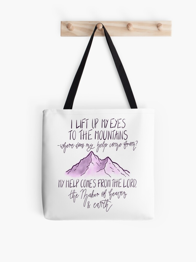 I lift my eyes to the mountains | My help comes from the Lord {Pouch}
