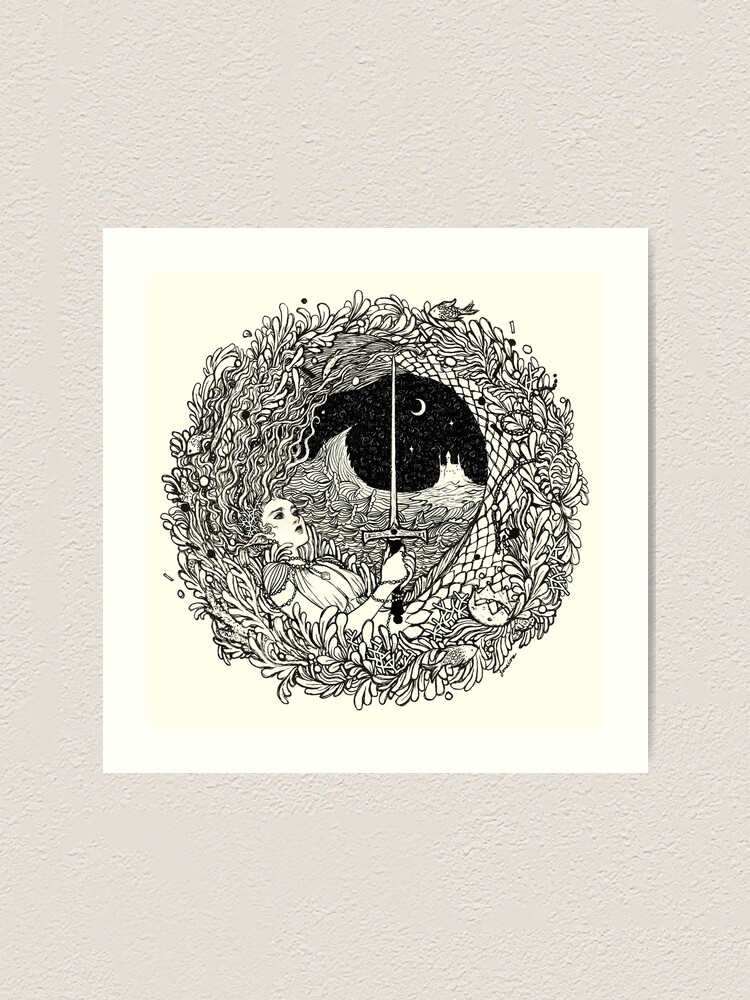 Alternate view of The Mermaid & The Sword Art Print