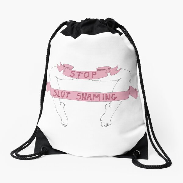 Stop slutshaming Drawstring Bag