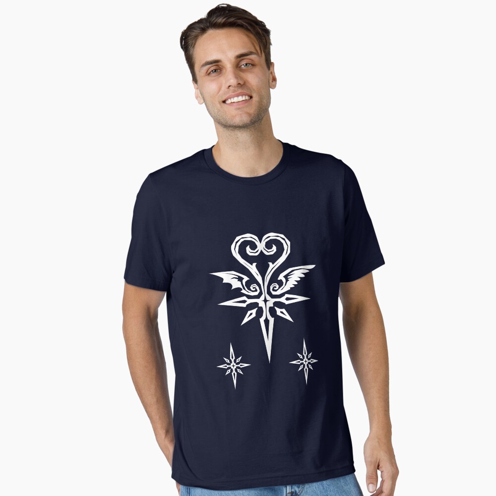 Vista previa del artículo con la obra «Camiseta esencial», diseñado y vendido por MHeartz.