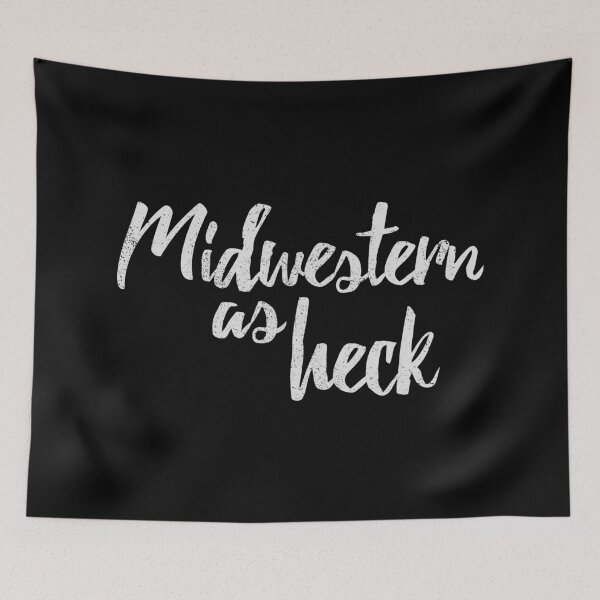 Item preview, Midwestern as Heck Humor Vintage Lettering designed and sold by Creatively Torn.