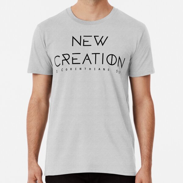 Item preview, New Creation Modern Trendy Scripture 2 Corinthians 5:17 designed and sold by TapestryDesigns.