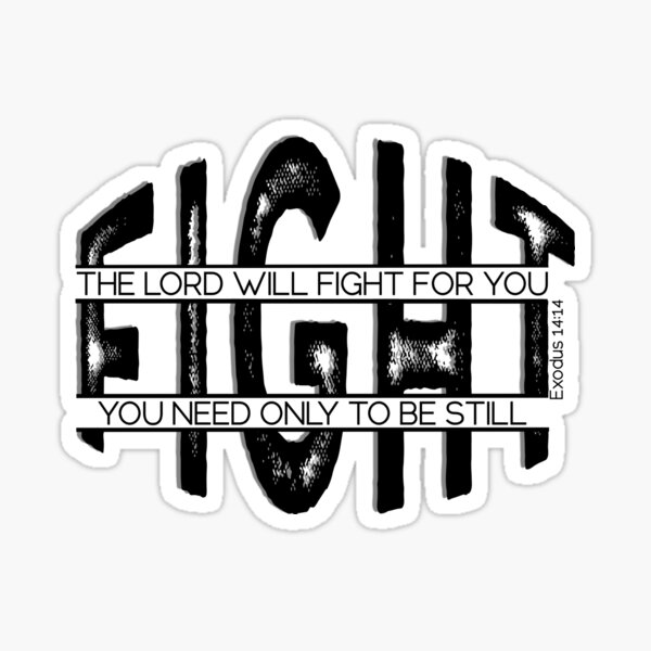 Item preview, The Lord Will Fight For You  Exodus 14:14 Scripture designed and sold by TapestryDesigns.