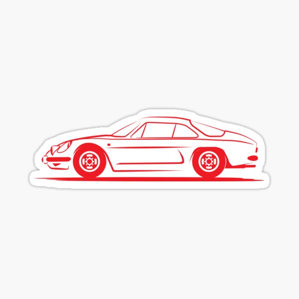 Renault Alpine A110 Rouge Sticker