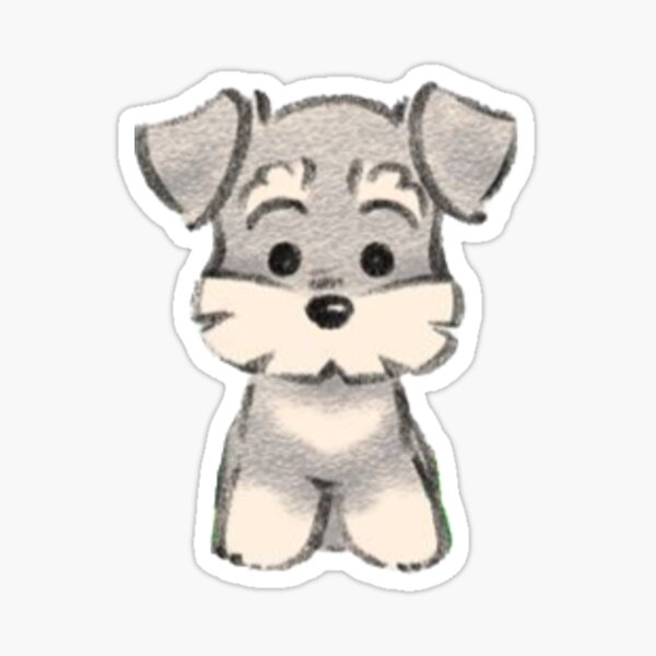 schnauzer sticker Sticker