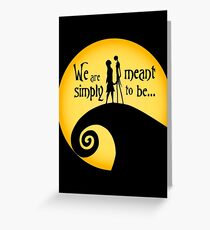 Jack and Sally Greeting Card