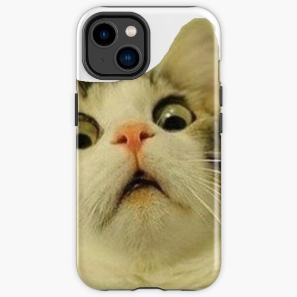 Surprised cat meme iPhone Tough Case