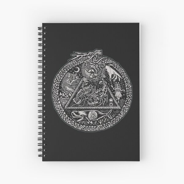 Jordan Peterson Inspired Art: Chaos Ouroboros Spiral Notebook