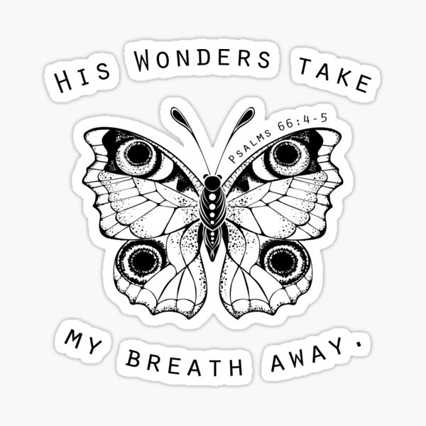 Item preview, His Wonders Take My Breath Away Peacock Butterfly designed and sold by TapestryDesigns.