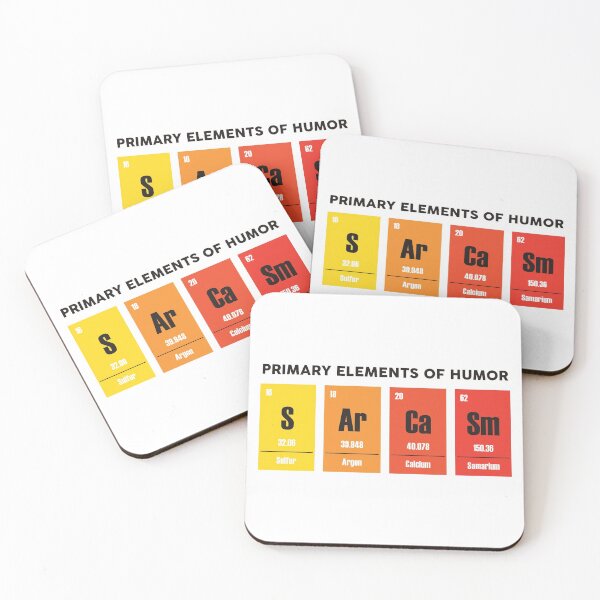 Item preview, Sarcasm Mendeleev Humor Periodic Elements designed and sold by suddenlysomeday.
