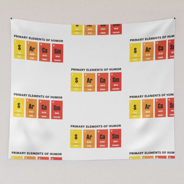 Item preview, Sarcasm Mendeleev Humor Periodic Elements designed and sold by suddenlysomeday.