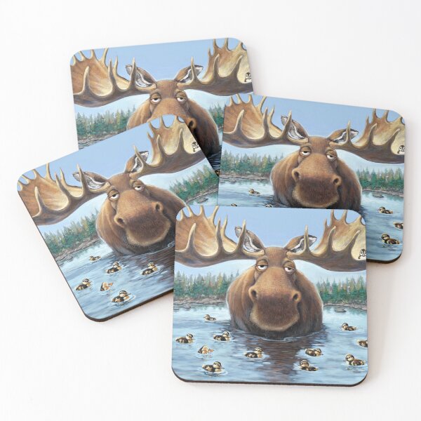 Item preview, Moose and ducklings designed and sold by Steve Sack.