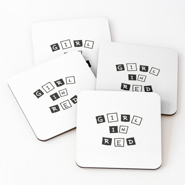 Item preview, girl in red, black and white block pattern designed and sold by Diygurugirl.